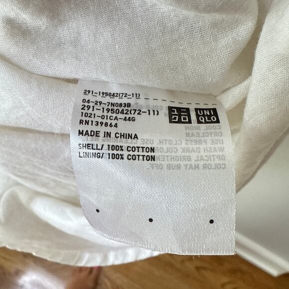 Ines De La Fressange Uniqlo Small Sleeveless Polka Dot Cotton Pleated Dress Chic - Picture 10 of 10